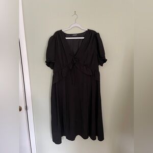 Disturbia Elegant Black Midi Dress